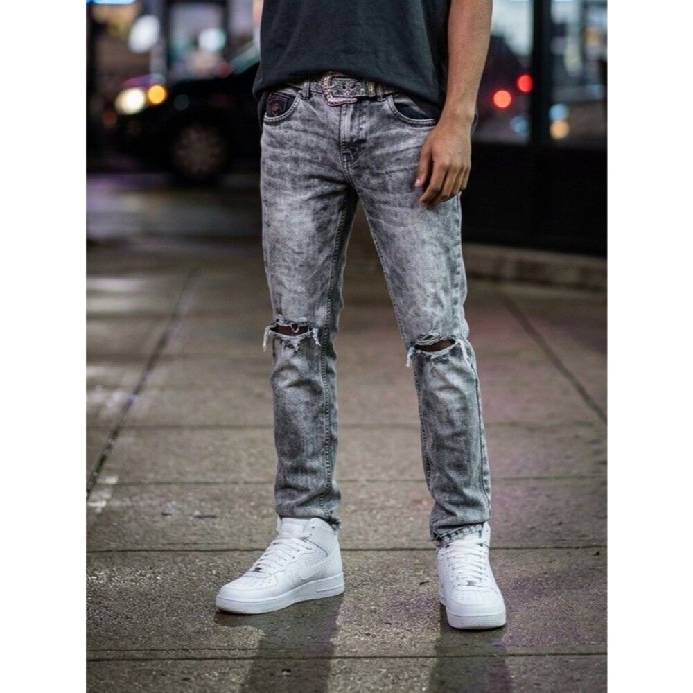 🔥Spykar Jeans Men's Distressed Skinny Streetwear 32 28 90’s Y2K Jeans Hip Hop